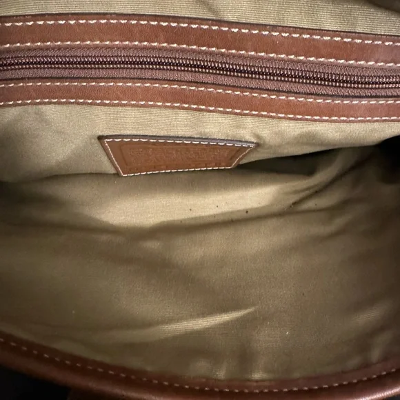 Coach suede messenger bag
